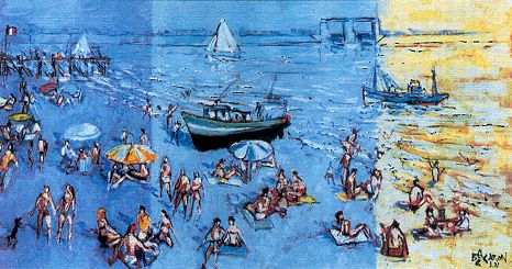 ABC CARON fevrier 2005 peinture sculpture Saint Valery Baie de Somme art peintures sculptures